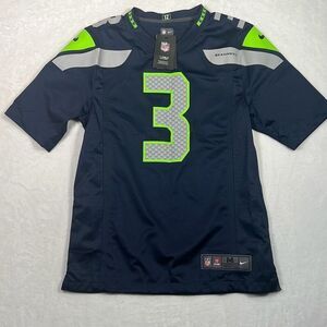 Russell‎ Wilson Nike NFL Seattle Seahawks on the field jersey NWT Men Medium